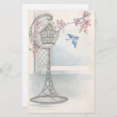 Papeterie florale vintage de Pâques (Devant / Derrière)