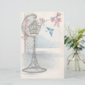 Papeterie florale vintage de Pâques (Debout devant)