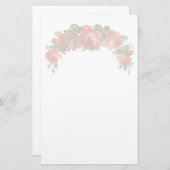 Papeterie florale vintage sur le papier Recyclé (Devant / Derrière)