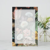 Papeterie Flore baroque - Bouquet de fleurs (Debout devant)