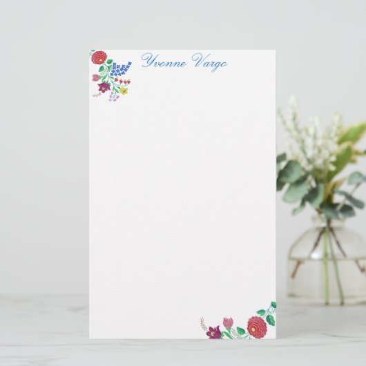 Papeterie Flore de Kalocsai (Debout devant)