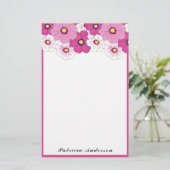 Papeterie Flower blanc Pretty (Debout devant)