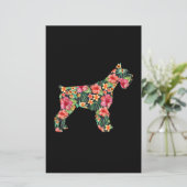 Papeterie Flower Funny Dog Silhouette (Debout devant)