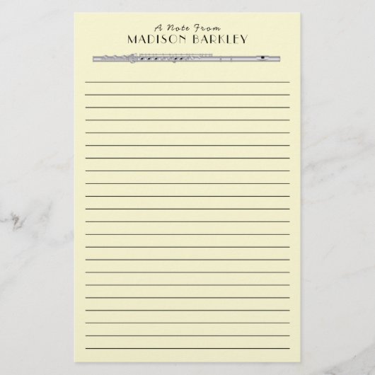 Papeterie Flute Music Teacher Band (Devant)