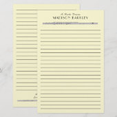 Papeterie Flute Music Teacher Band (Devant / Derrière)