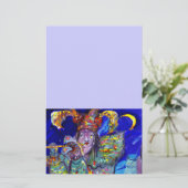 Papeterie FLUTISTE EN BLEU / Soirée de carnaval vénitien (Debout devant)