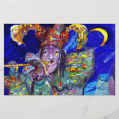 Papeterie FLUTISTE EN BLEUE / Station de nuit du Carnaval vé (Devant)