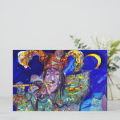 Papeterie FLUTISTE EN BLEUE / Station de nuit du Carnaval vé (Debout devant)