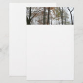 Papeterie Foggy Fall en Pennsylvanie Automne Nature (Devant / Derrière)