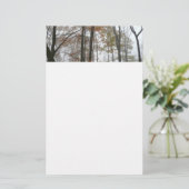 Papeterie Foggy Fall en Pennsylvanie Automne Nature (Debout devant)