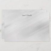 Papeterie Fond gris élégant simple professionnel (Devant / Derrière)