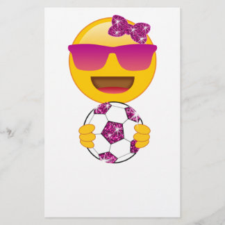 Papeterie Footballeur Emoji pour des filles