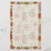 Papeterie Forme florale d'été faite de feuilles (Devant)