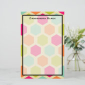 Papeterie Formes d'hexagone dans le Motif des couleurs Vinta (Debout devant)