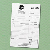 Papeterie Formulaire de soumission professionnelle, facture 