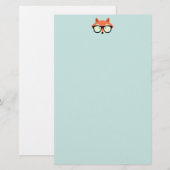 Papeterie Fox rouge de hippie mignon (Devant / Derrière)