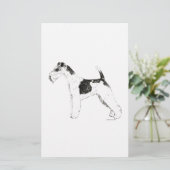 Papeterie Fox Terrier de fil (Debout devant)