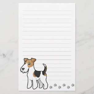 Papeterie Fox Terrier de fil de bande dessinée