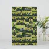 Papeterie Fox Terrier Photo Collage, (Debout devant)