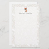 Papeterie Fox w/Glasses de bébé de hippie (Devant / Derrière)