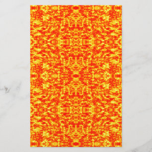 Papeterie Fractage Abstrait En Rouge Et Orange