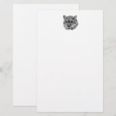 Papeterie Fractale de léopard de neige (Devant / Derrière)