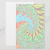 Papeterie Fractale vibrante de remous stationnaire (Devant / Derrière)