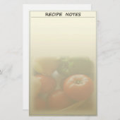 Papeterie fraîche de recette de jardin (Devant / Derrière)