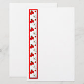 Papeterie Fraise et Fleurs (Devant / Derrière)