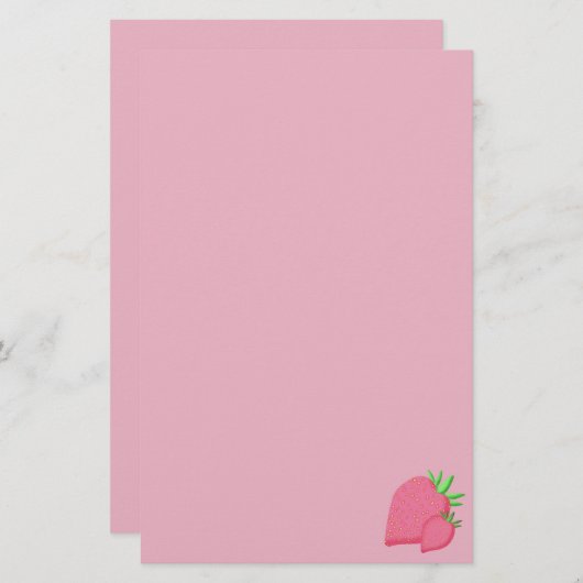 Papeterie Fraise sucrée (Devant / Derrière)