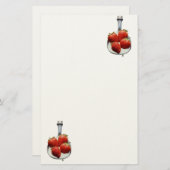 Papeterie Fraises et crème (Devant / Derrière)