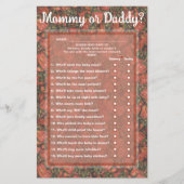 Papeterie Fraises Guess Who (maman ou papa) Game Card (Devant)