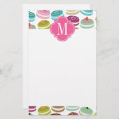 Papeterie Français Macarons personnalisé (Devant / Derrière)