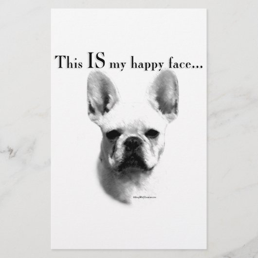 Papeterie Frenchie Happy Face (Devant)