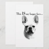 Papeterie Frenchie Happy Face (Devant / Derrière)