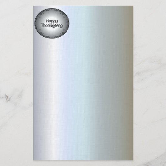 Papeterie Fresque bon thanksgiving avec bordure en Damas (Devant)