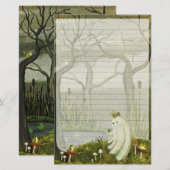 Papeterie Frog Prince - Cute Ghost Lined Letter Writing (Devant / Derrière)