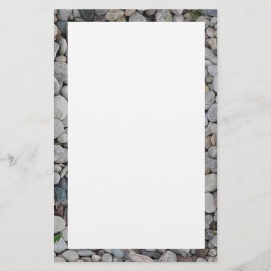 Papeterie Frontière de pierre/gravier stationnaire (Devant)