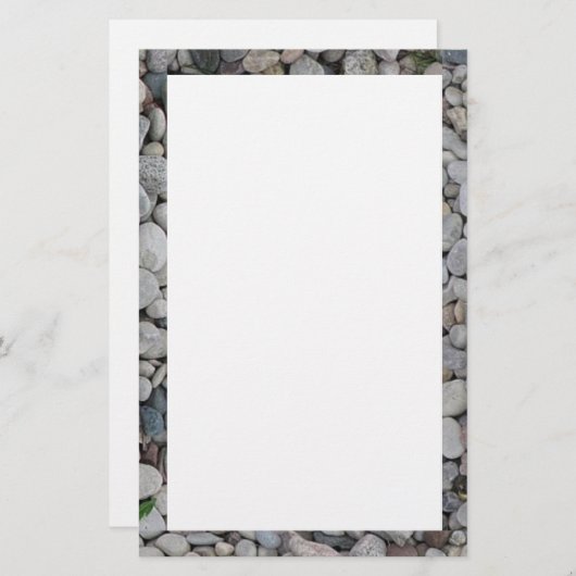 Papeterie Frontière de pierre/gravier stationnaire (Devant / Derrière)