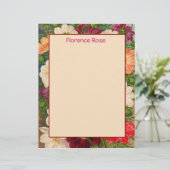 Papeterie frontière florale Vous pouvez Customiser (Debout devant)