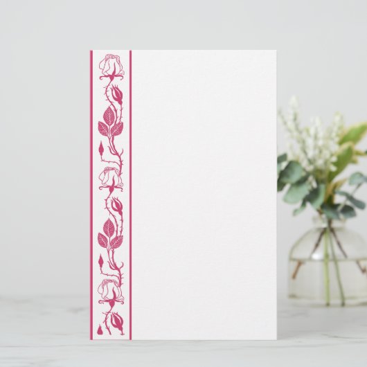 Papeterie Frontière rose (Debout devant)