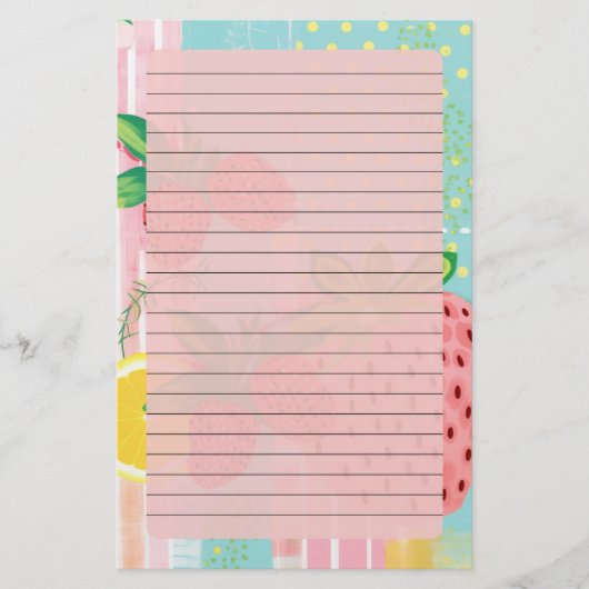 Papeterie Fruits d'été (Devant)