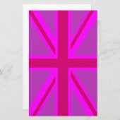 Papeterie Fuchsia Union Jack (Devant / Derrière)
