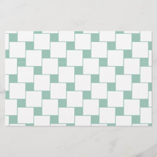 Papeterie Fun tissé Carré Mint Green