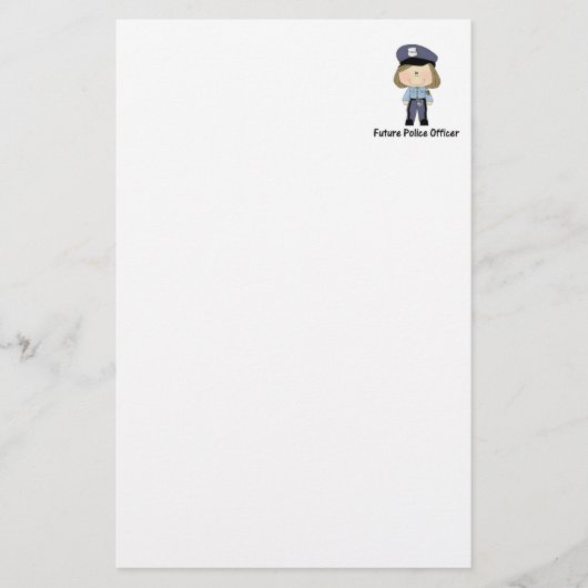 Papeterie futur policier (fille) (Devant)