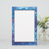 Papeterie Galaxie d'aquarelle d'art de l'espace (Debout devant)