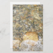 Papeterie Galets Brown et gris naturel Abstrait (Devant / Derrière)