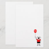 Papeterie Garçon ballon (Devant / Derrière)