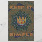 Papeterie Gardez la simplicité : le design Motif de la Clart (Devant)