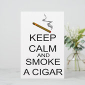 Papeterie Gardez le calme et fumez un cigare (Debout devant)